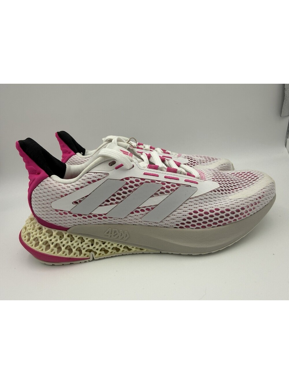 Adidas Womens 4DFWD Pulse Running Shoes Q46225 Size 7 White Pink NWT NWOB